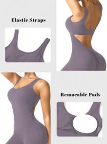 Speed mate [春夏] 摇滚这款紫色无袖连体裤 - 年轻时尚领袖的必备单品 塑身连体裤