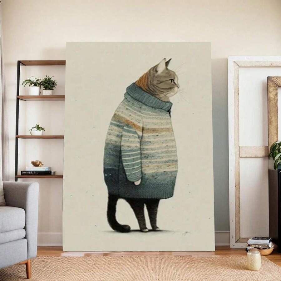 Framed  The Crow In The Moonlight Is Retro Wooden  Canvas  High Quality Wall Art Prints Poster Direct Hanging Wall Picture Decor For Home Gifts, Christmas Gift, Living Room, Bathroom, Bedroom, Kitchen