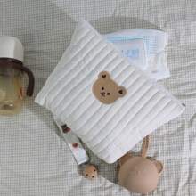 حقيبة وضع الحفاضات والزجاجات للأطفال والماكياج الخاصة بالأمهات، مزينة بطباعة كرتونية للحيوانات وسحّاب، منظم للسفر، قطعة واحدة