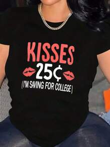 Boys Short Sleeve Funny Graphic Tees For Toddler To Big Kid - 黑色 - 查看 1