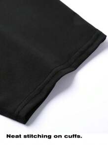 Compressão masculina bandeira nacional impressa manga curta esportes activewear, alta elasticidade para corrida, treino de ginástica - Preto - Ver 7