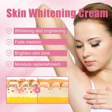 1pc/3pcs Body Whitening Cream For Repairing Joints And Inner Thighs, Dullness, Moisturizing, Brightening And Brightening The Skin - trắng - Xem 3