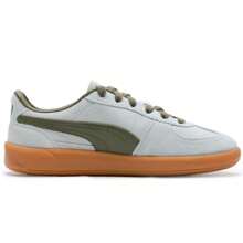 Puma 男鞋 女鞋 Palermo生活系列板鞋 絨面革柔軟舒適低筒休閒板鞋 日常通勤復古德訓鞋 外出旅行出街鞋 輕便運動休閒鞋 396463-51 - 冰藍色-橄欖綠 - 查看 3
