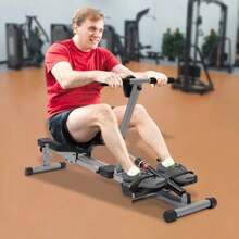 Home Rowing Foldable Rowing Exercise Machine Hydraulic Rowing Machine LED Meter - 1 - View 5