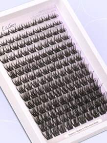 Himirell 140pcs Natural Lash Clusters C Curl Mix 8-16mm Wispy Soft Natural Lashes DIY Clusters Individual False Eyelashes, Easy To Wear, Reusable, Suitable For Daily Makeup