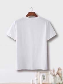 [Popular Choice] Stylish Casual Men's Letter Print T-Shirt Tee For Adult, Men, Women, Teen, Teenager, Adolescent,Youth