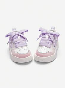 Balabala Girls' Casual Sneakers, Sweet Style, Spring/Fall - Purple - View 4