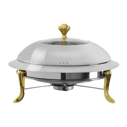 Round Chafing Dish Set 3L 28cm Heat Container Food Warmer Buffet Heat Container Warming Container For Catering Buffet And Party