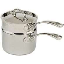Cuisinart French Classic Tri-Ply Stainless 3-Piece Saucepan And Double Boiler Set - 1 - View 3
