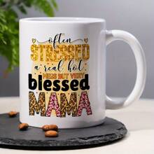 1pc 11oz Minimalist Giving To Elders Mug, Ceramic Coffee/ Tea Mug, Innovative Mug, Gift Mug, Decorative Mug, Unique Birthday Gift, Can Be Given To The People You Care About In Personal Space Decor, Engagement Party And Other Scenarios, Christmas - 11盎司 - 查看 1