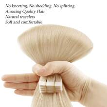 Women's Brazilian Remy Human Hair Extensions, Straight, Tape-In, Self-Adhesive - S613 - View 6