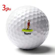 3/6/12pcs Custom Name Golf Balls With "Golfer Cheats" Text, Great Gift For Friends - White - View 5