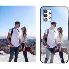 Funda personalizada y exclusiva compatible con Samsung Galaxy S24 Ultra S24+ S24 S23 S22 S21 S20 FE Ultra S10 S9 S8 Plus, con vidrio templado, personalizada para regalos de San Valentín, cumpleaños, Navidad, con foto y logotipo empresarial, con textura mate