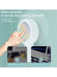 1 件/2 件免钻壁挂式吸盘挂钩，可拆卸、可重复使用强力真空粘合挂钩，适用于浴室、厨房、洗衣房 - 重型防水挂架，用于毛巾、浴袍 - 彩色 - 查看 5