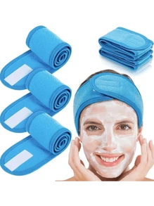 3pcs/Set Adjustable Spa Headbands, For Use With Face Wash, Makeup, Shower - Blend Knitted Hair Bands, Suitable For Normal Hair Turban Headband Sweatband, Hairband Fall Winter Hair Accessories For Women For Vacation Outfits Woman Elegant Scarf Women Bandanas Soft Headwrap - Multicolor - View 15