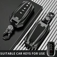 适用于丰田钥匙包汽车罩链壳环凯美瑞塔科马 Fortuner Venza Grand Highlander RAV4 XSE Prime Land Cruiser Prius Corolla Verso - 黑色 - 查看 15