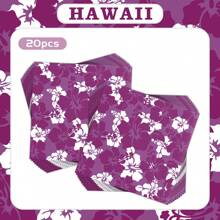Servilletas de decoración para fiesta de cócteles con flores, decoración de mesa de comedor para fiestas con flores de colores surtidos, adecuado para fiestas festivas, bodas, meriendas, suministros de decoración para fiestas de cumpleaños - Multicolor - Ver 23