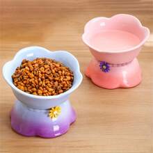 陶瓷猫爱好者和猫妈妈爱碗，猫/狗爱好者礼物和狗/猫妈妈爱宠物饮水/进食碗，5 种颜色可选，猫/狗爱好者礼物和狗/猫妈妈爱宠物用品 - 彩色 - 查看 4