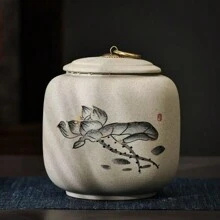 陶瓷密封干果储物罐，家用储物罐 - 彩色 - 查看 17