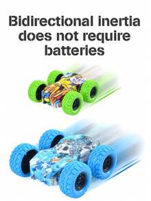 1件随机颜色迷你双面惯性车特技360°翻转儿童益智玩具车室内外动力攀爬车防摔越野车（部分零件随机发送） - 彩色 - 查看 6