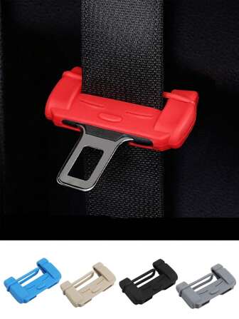 Cubierta protectora de hebilla de cinturón de seguridad del coche, cubierta de bloqueo de cinturón de seguridad de silicona anti-arañazos para accesorios interiores del automóvil