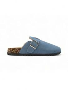 Women's Comfortable Versatile Slip-On Slippers, Suitable For Home, Vacation, Casual Wear, Spring/Autumn - Baby Blue - View 2