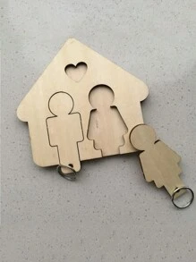 1pc Personalized Key Holder For Wall - Custom Key Hanger With Family Name 6 Designs,Background Options | House Warming Presents New Home,Personalized Dog Butt Leash Holder