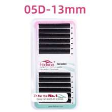 FADVAN Fadvan Easy Fanning Eyelash 0.05/0.07/0.10 C/D 9-17mm 15-20mm Mix Extensions Blooming Eyelashes Flare Eyelashes Russian Volume Auto Fan Eyelashes Natural Cilia Silk Lashes ,Natural, Lash Tech Supplies
