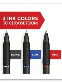 Sharpie S-Gel™ S-Gel High-Performance Gel Pen, Retractable, Medium 0.7 Mm, Black Ink, Black Barrel, 36/Pack