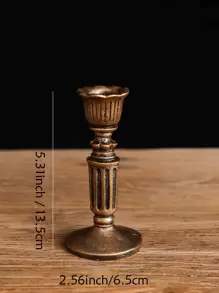 烛台/法式怀旧花卉烛台仿古铜/家具摆件/复古装饰烛台家居必备烛台摆件桌面装饰