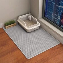 1pc Extra Large Double-Layer Cat Litter Mat, Thick Waterproof Anti-Splash Mat, Leakage Prevention Mat For Cat Litter Box - Multicolor - View 23
