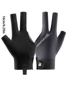1pc F258 New Professional Snooker/Billiard Glove, Slip-Resistant, Breathable, 3-Finger Design For Competition