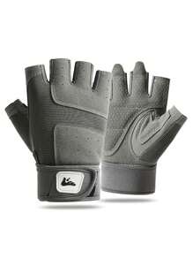 1 Pair Outdoor Sports Fitness Half Finger Gloves, Spring Sports Cycling Hiking Anti-Slip Gloves For Men - Multicolor - View 12