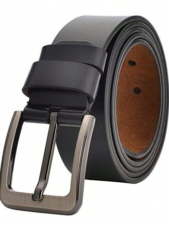 Cinturón de cuero ajustable para caballeros - Elegante cinturón de vaquero en negro clásico, perfecto para ocasiones casuales y formales, regalo ideal para cumpleaños y festividades, accesorio duradero y de moda para el guardarropa de todo hombre, realza tu atuendo con elegancia atemporal y estilo versátil, perfecto para el trabajo, fiestas y uso diario, eleva tu apariencia con este artículo de moda esencial.