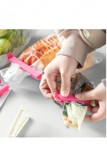 12pcs/Set Sealed Bag Clips, Multicolor Set