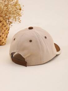 Kids Short Brim Baseball Cap, Corduroy Bear Embroidery, Fashion For Spring Autumn Outdoor, Toddler Baseball Cap