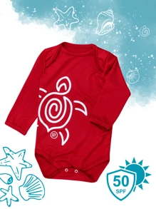 BABY BODYSUIT UV50+ PROTECTION - Rojo - Ver 1