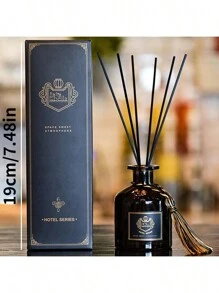 1pc 50ml Fragrance Deodorizer Aromatherapy, Large Capacity Vertical Rattan Diffuser For Air Freshening, Random Style