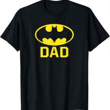 Bat Dad T-Shirt - Black - View 1