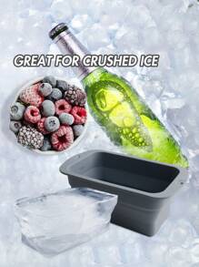 1 pieza Molde de silicona plegable extra grande para hielo, capacidad de 3L, apto para remojar en frío o enfriar, molde de hielo reutilizable, aplicable para bañeras de hielo, molde de hielo extra grande
