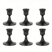 3/6/12 Pcs Tabletop Metal Candle Holders - Elegant Cone-Shaped Candle Stand For Dinner, Wedding, Anniversary, Home & Hotel Decor - Multi-Purpose Party & Home Themed Set, Ideal Centerpiece Decor & Gift - No Candle Included Gifts Birthday Graduation - Multicolor - View 3