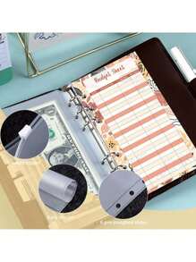 Sac de rangement créatif pour pièce d'identité au motif léopard, cahier à feuilles mobiles A6, livre de comptabilité avec fermeture éclair, fournitures scolaires, retour à l'école