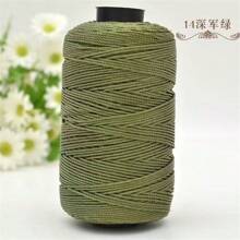 2 Pcs 1.5mm X 240 Yards Nylon Mesh Cord, 2 Pieces Set, Versatile Crafting Yarn Suitable For Knitting, Crochet, Hats, Bags, Wallets, Shoes, Plant Hangers, 100% Nylon, Multi-Color Options