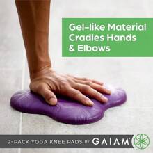 Yoga Knee Pads (Set Of 2) - Yoga Props And Accessories For Women/Men Cushions Knees And Elbows For Fitness, Travel, Meditation, Kneeling, Balance, Floor, Pilates Halloween Christmas New Year - 紫色 - 查看 3