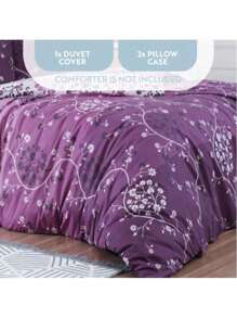 Bedspreads Bedding Set (1 Bedding Set And 2 Bedding), 200x200 Cm, Comfortable, Breathable, Ideal For Bedrooms - Purple - View 1