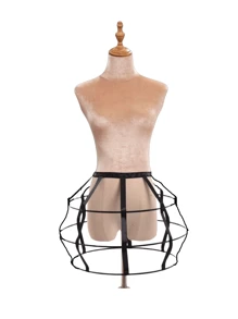 1 pezzo Sottogonna per donna in bianco/nero, per 4 stagioni, fresca per l'estate, sottogonna corta, sottogonna stile Lolita, sottogonna voluminosa per abito da sposa, sottogonna asimmetrica, sottogonna con 2 stecche in pizzo, sottogonna a forma di zucca con 2 stecche, sottogonna a forma di barile con 3 stecche, sottogonna con bordo in chiffon con 2-4 stecche, sottogonna a doppio bordo con 3-4 stecche, sottogonna a croce con 4 stecche, sottogonna con fessura aperta con 5 stecche, gabbia a più strati in acciaio forato, sottogonna stile barocco e Rococo regolabile, adatta per matrimonio, festa, esibizione, cosplay