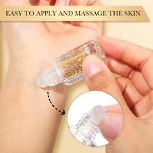 10pcs 3ml/6ml Glass Refillable Essential Oil Roll-On Bottles, Portable Mini Sample Lip Oil Containers - Gold - View 8