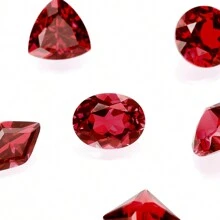 One 100% Lab Grown Ruby Oval Cut Gemstone For Charms Advanced Jewelry Making Materials DIY - Red - View 11
