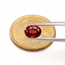One 100% Lab Grown Ruby Oval Cut Gemstone For Charms Advanced Jewelry Making Materials DIY - Red - View 4