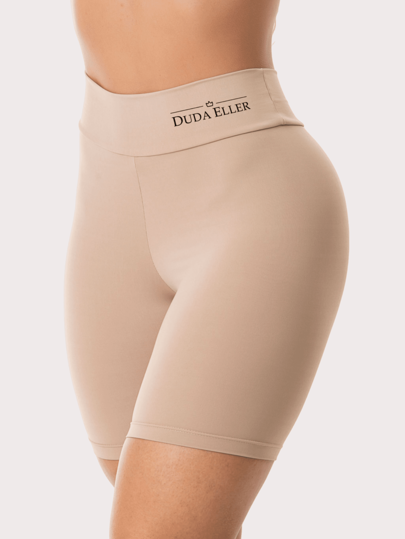 Calcinha Short Anágua Cós Alto Duplo Modelador em Poliamida Segunda Pele Lingerie Feminina Confortável Modela e Ajusta ao Corpo